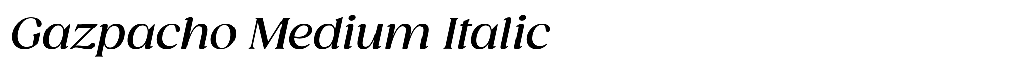 Gazpacho Medium Italic image